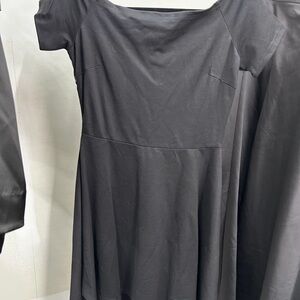 Elegant Black Midi Dress